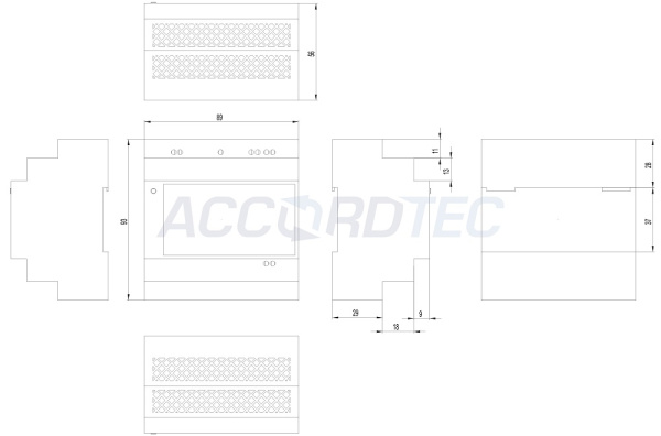 ББП-30 DIN Блок бесперебойного питания ACCORDTEC, 12 В, 3 A